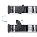 Coolreall Broom Hanger Garage Organizer, Mop Broom Holder Wall Mounted Rack Gardening Shed Tool Hook Garage Storage with 4 Positions 5 Hooks