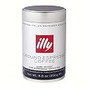 illy Caffe Scuro Fine Grind (Black Band) Coffee, 8.8 Ounce Tins (Pack of 2)