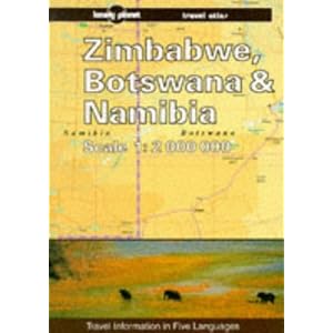 Lonely Planet Zimbabwe, Botswana and Namibia Travel Atlas by Deanna Swaney
