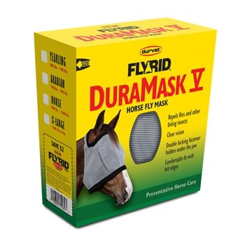 Fly Rid DuraMask V for Horses, Choose a size: PONY [500 lbs. & Less]