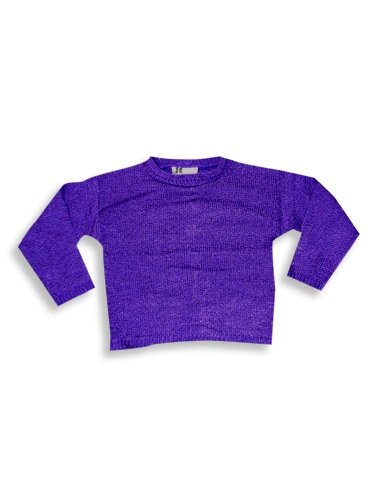 Buy Private Label – Girls Long Sleeved Knit Sweater, Purple