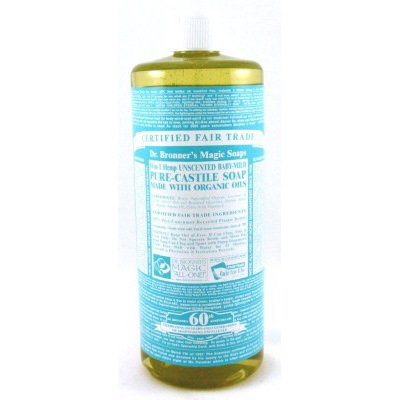 Dr. Bronner - Organic Castile Soap Unscented Baby-Mild, 32 fl oz liquid