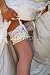 Wallmonkeys Peel and Stick Wall Decals - Stockings and Garter - Removable Graphic