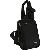 Travelon Slim-Line Messenger-Style Shoulder Bag, Black, One Size