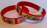 AC Milan Team Logo Italian Soccer Bracelet Wristband (2-Pack)