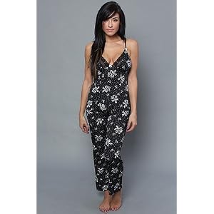 Buy Betsey Johnson The Slinky Knit PJ Set in Knotty Girl Raven Black,Sleepwear for Women by Betsey Johnson
