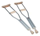Carex Push Button Aluminum Crutch, Youth