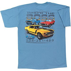 Boss Ford Mustang Muscle Car T-Shirt