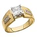 1/5 Ct.T.W. Round Brilliant Cut Diamonds, 14Kt. Yellow Gold. Engagement Ring, Semi-Mount Setting (without Center Stone)