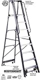 Louisville Stockmaster AP5008 8-ft Extra Heavy Duty Aluminum Material Handling Ladder 300 lbs rated