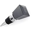 Lorent Glass Cube Bottle Topper - Black