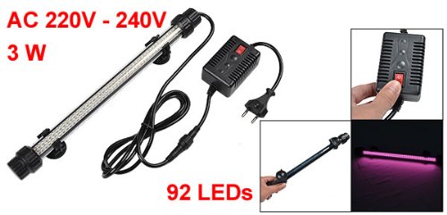 Como Aquarium Aquascape Lighting 3W 92 LEDs Pink Light Submarine Lamp