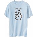 T-Shirt Mens Light Blue " Virgo - Basic " Zodiacs