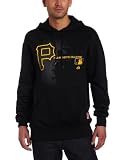 MLB Men's Pittsburgh Pirates Authentic Collection Change Up Long Sleeve Hooded Fleece Pullover (Pro Black, Medium)