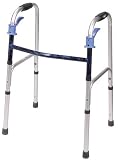Deluxe, Trigger Release Folding Walker - Adult with 5 Wheels