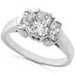 1 1/4ctw 14k White Gold Diamond Engagement Ring (H-I/VS-SI)