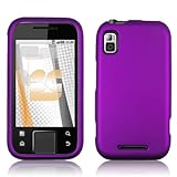 Premium - Motorola Flipside MB508 Protex Purple Rubber Feel Protective Case ....
