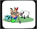 Mouse Pad with man, shovel, human, body, individuals, individual, persons, shearing, humans, people, standing, sheep, person Image