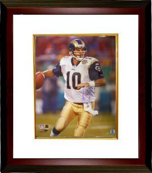 Marc Bulger signed St. Louis Rams 16X20 Photo Custom Framed