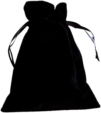 Black Velvet Drawstring Bags 6"x9" Pack of 20