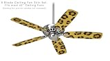 Ceiling Fan Skin Kit (fits most 42inch fans) - Leopard Skin - (Fan and fan blades NOT INCLUDED) by wallthat