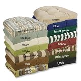 Sunbrella® Tufted Square Chair Cushions