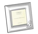 Baby Photo Frame Hallmarked (925) Sterling Silver & Mahogany. Handmade in England. Perfect for Chris