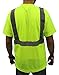 Class 2 Max-dry Moisture Wicking Mesh Short Sleeve Safety T-shirt ,Choose Color (Large, Lime)