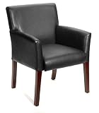 Black Executive Box Arm Chair Guest Seating