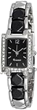 FMD Black Dial Brass and Black Ceramic Ladies Watch ZRT90006