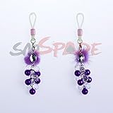 Happy a Pair Breast Adorn Nipples Clip Breast Bell Clamp with a Sexy Purple Velvet Ball for Adult Game Novelty Toy