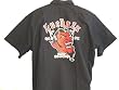 Lucky 13 Red Devil Shirt Grease Gas and Glory Mens Button Front Shirt , Killer Hot Rod Bad Boy Shirt Med. - 6XL