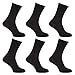 Universal Textiles Mens Stay Up Non Elastic Diabetic Socks (Pack Of 6)