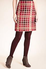 Geometric Spot Print Mini Skirt with Wool