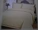Beige Queen Size 3pcs 100% Cotton Pure 300 Thread Count Oversize Fully Quilted Embroidery Bedspreads /