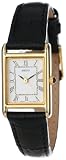 Seiko Womens SXGN42 Black Leather Strap Watch