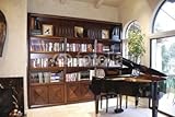 IMAGE OF Wallmonkeys Peel and Stick Wall Decals - An Interior Photo of an Elegant Library and Bookshelves - 72