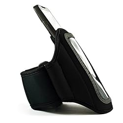 Black Neoprene Workout Armband for Motorola Droid Incredible 1 and Motorola Droid Incredible 2 + Clear Screen Protector + Black Micro USB Home Charger + Sumaclife Tm Wisdom Courage Wristband
