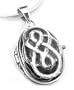 Solid Sterling Silver Open Celtic Knot Locket Pendant