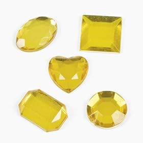  Yellow Adhesive Jewels (50 pc)