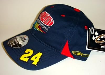 NASCAR Throwback #24 Jeff Gordon Navy Bl Velcro Pit Cap