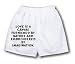 White Boxer Short with Love is a canvas furnished by nature and embroidered by imagin...