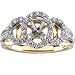 14K Yellow Gold Diamond Engagement Ring Semimount - 0.50 Ct.