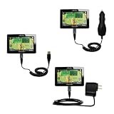 Deluxe Kit for the Magellan Roadmate 1440 includes a USB cable with Car and Wall Charger - Gomadic Brand w/ TipExchange Technology
