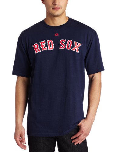 MLB Boston Red Sox Adult Short Sleeve Basic Tee (Athletic Navy, Large)
