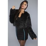 Motel The Freya Coat in Black,Winter Coats & Jackets for Women