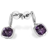 Goldmaid Damen-Ohrringe Schachbrettschliff 375 Weißgold 2 Amethyst Fa O4444WG