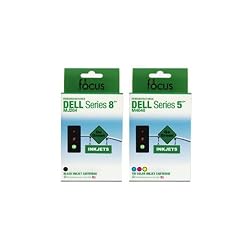 Remanufactured Combo 2-Pak for Dell - 1 Black & 1 Color - by Abacus24-7
