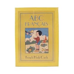 French Retro 1940s Reproduction Flash Cards Alphabet Francais