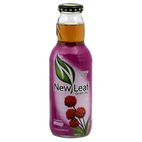 New Leaf Tea, Tea Green Ginseng, 16.9-Fluid Ounce